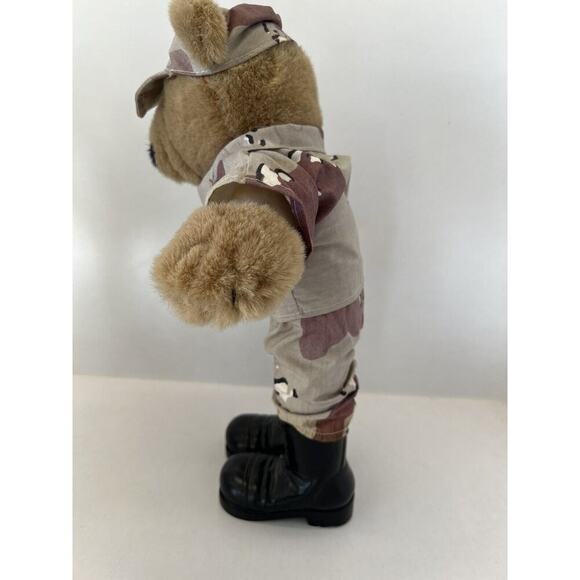 Army Fatigues Bear Dog Tag by It's All Greek To Me ASI 62960 Stuffed Animal Toy - Picture 6 of 7